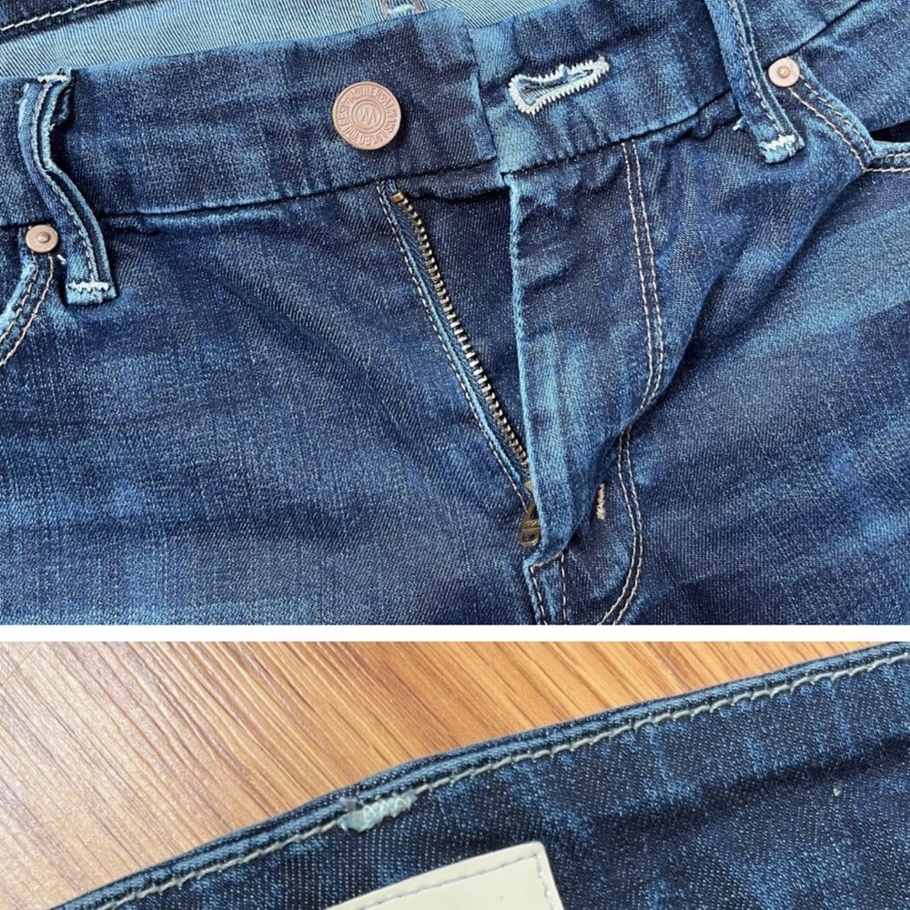 Mother The Looker Dark Wash Skinny Jeans Size 27